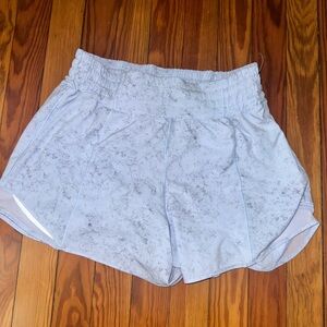 Women's Light Gray/Blue Hotty Hot lululemon shorts Shorts size 6